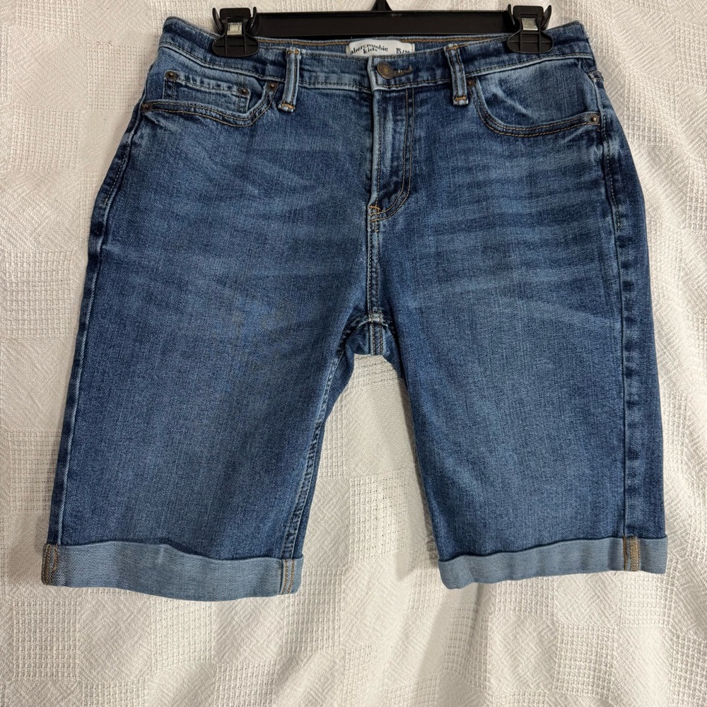 Abercrombie Kids Denim Shorts‎ Dark Wash size 15/16 EUC